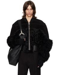 Rick Owens - Porterville Girdered Reversible Shearling Bomber Jacket - Lyst