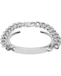 MM6 by Maison Margiela - Logo Cuff Bracelet - Lyst