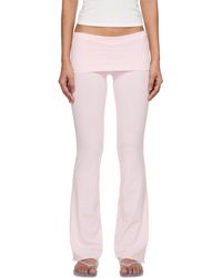 Skims - Cotton Jersey Foldover Lounge Pants - Lyst