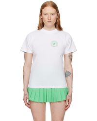 Sporty & Rich - Sportyrich t-shirt blanc à images à logo édition prince - Lyst