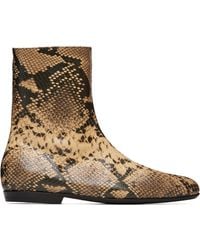 Dries Van Noten - Leather Sock Boots - Lyst