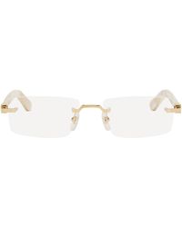 Cartier - Off- Signature C Rimless Glasses - Lyst
