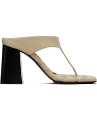 Bottega Veneta - Marella Thong Heeled Sandals - Lyst