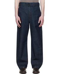 Lemaire - Twisted Belted Jeans - Lyst