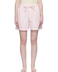 Tekla - Poplin Pyjama Shorts - Lyst