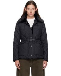 Moncler - Cygne Faux Fur-Trimmed Short Down Jacket - Lyst