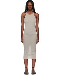 Rick Owens - Off- Temple Tank Midi Dress - Lyst