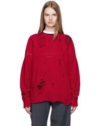 Charles Jeffrey - Distressed Logo Sweater - Lyst
