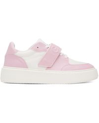 Ganni - Pink & White Sporty Sneakers - Lyst