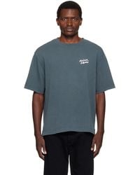 Maison Kitsuné - Handwriting Faded Oversize T-Shirt - Lyst