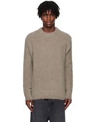 Ami Paris - Taupe Hairy Sweater - Lyst