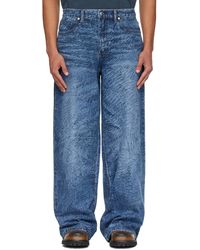 Alexander Wang - Relaxed Graphic Print Jeans - Lyst