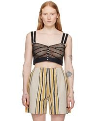 Bode - Black Duet Tank Top - Lyst