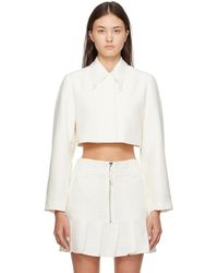 Ganni - Off- Slub Blazer - Lyst