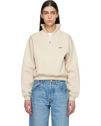 Jacquemus - 'The Gros Grain Zipped-Rollneck' Sweatshirt - Lyst