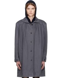 OPEN YY - Over Shirred Top Coat - Lyst