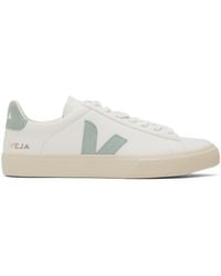 Veja - Baskets campo blanc et vert - Lyst