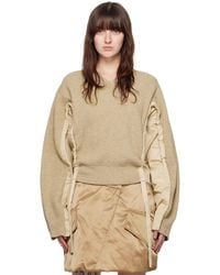 JW Anderson - トープ パネル セーター - Lyst