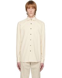 Zegna - Off-white Button-down Shirt - Lyst