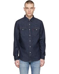 Levi's - インディゴ ウエスタンシャツ - Lyst