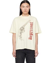 Represent - T-Shirt 'Loaded With Love' Blanc Cassé - Lyst