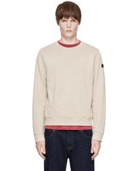 Moncler - Logo Patch Cotton Sweatshirt - Lyst