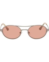 Retrosuperfuture - Gunmetal Bird Sunglasses - Lyst