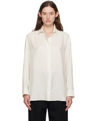 The Row - Chemise sisilia blanche - Lyst