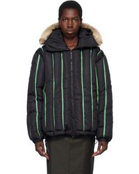 Stanley Raffington - Quilted Puffer Bomber Jacket - Lyst