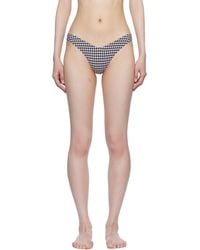 Frankie's Bikinis - ブラック＆ホワイト Enzo ギンガム チーキー ビキニボトム - Lyst