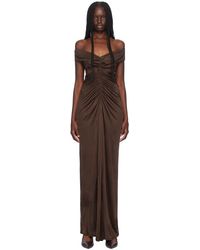 Atlein - Ruched Maxi Dress - Lyst