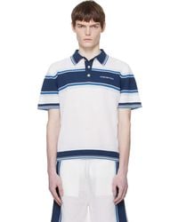 CASABLANCA - Mesh Stripe Polo - Lyst