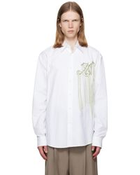 Dries Van Noten - Embroidered Cotton Shirt - Lyst