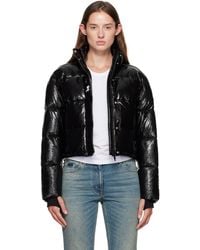 Courreges - Cropped Vinyl Puffer Jacket - Lyst