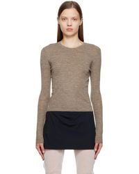 Maryam Nassir Zadeh - Taupe Tory Sweater - Lyst