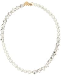 Simone Rocha - Quartet Faux-Pearl & Crystal Heart Necklace - Lyst