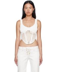 Dion Lee - White Recycled Viscose Tank Top - Lyst