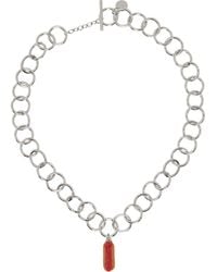 Marni - Silver Hot Dog Necklace - Lyst
