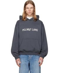 Helmut Lang - Crumpled Logo Hoodie - Lyst
