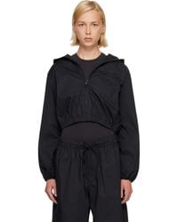 Skims - Woven Cotton Cropped Zip Up Jacket - Lyst