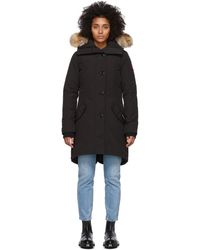 Canada Goose Black Down Rossclair Parka