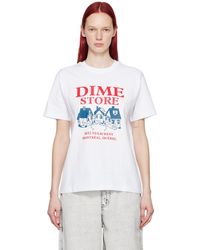 Dime - T-shirt skateshop blanc - Lyst