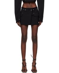 Dion Lee - Mini-jupe de style veston noire à rivets - Lyst