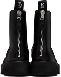 R13 Black Double Stack Chelsea Boots | Lyst