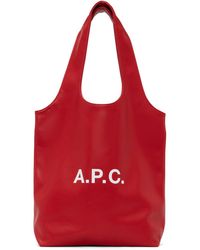 A.P.C. - Petit Cabas Rouge - Lyst