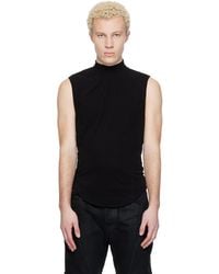 Julius - Seamed High Neck T-Shirt - Lyst