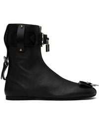 JW Anderson - Black Padlock Ankle Boots - Lyst