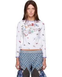 Chopova Lowena - Floral Buggy Fitted Jersey T-Shirt - Lyst