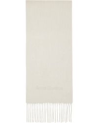 Acne Studios - Wool Logo Scarf - Lyst