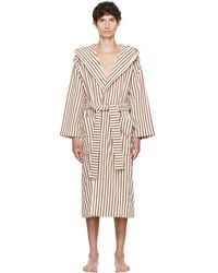 Tekla - Off- & Terry Hooded Bathrobe - Lyst